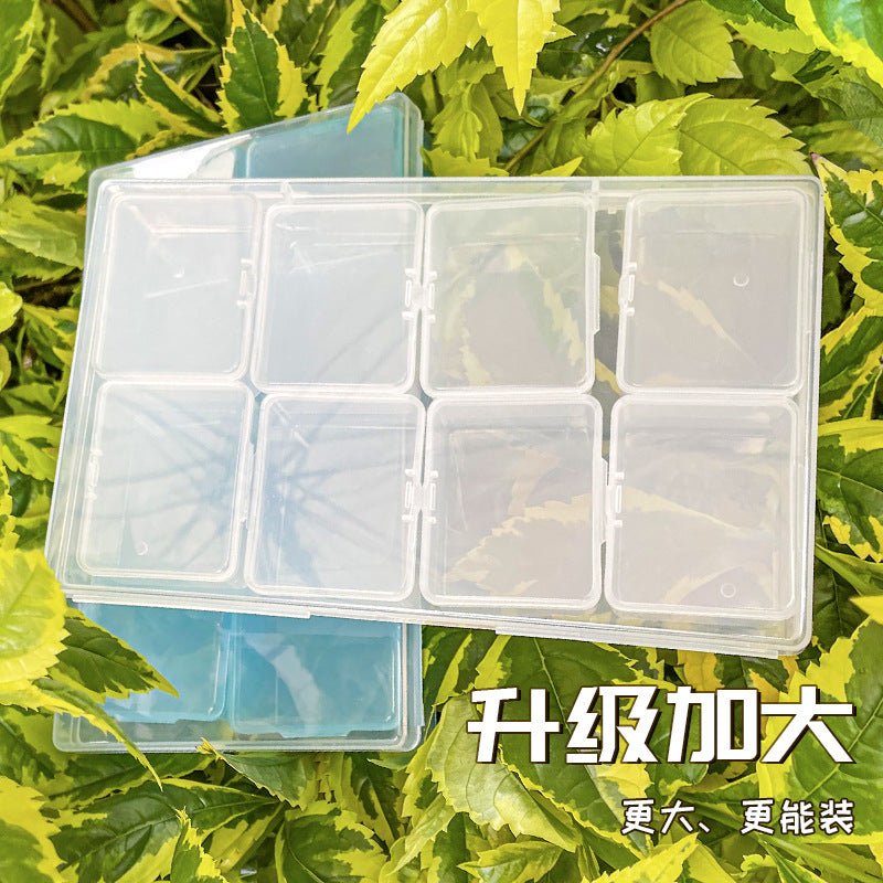 Mandotos International anti-oxidation multi-compartment jewelry storage box with secure sections for organizing necklaces and rings.