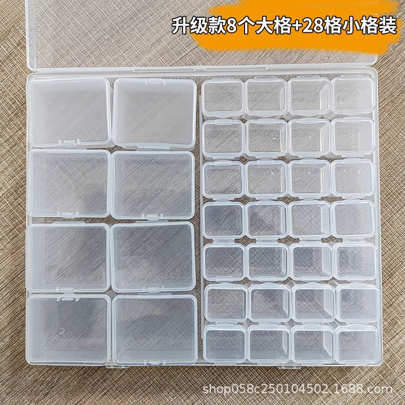 Mandotos International anti-oxidation multi-compartment jewelry storage box with organized sections for necklaces, rings, and earrings.