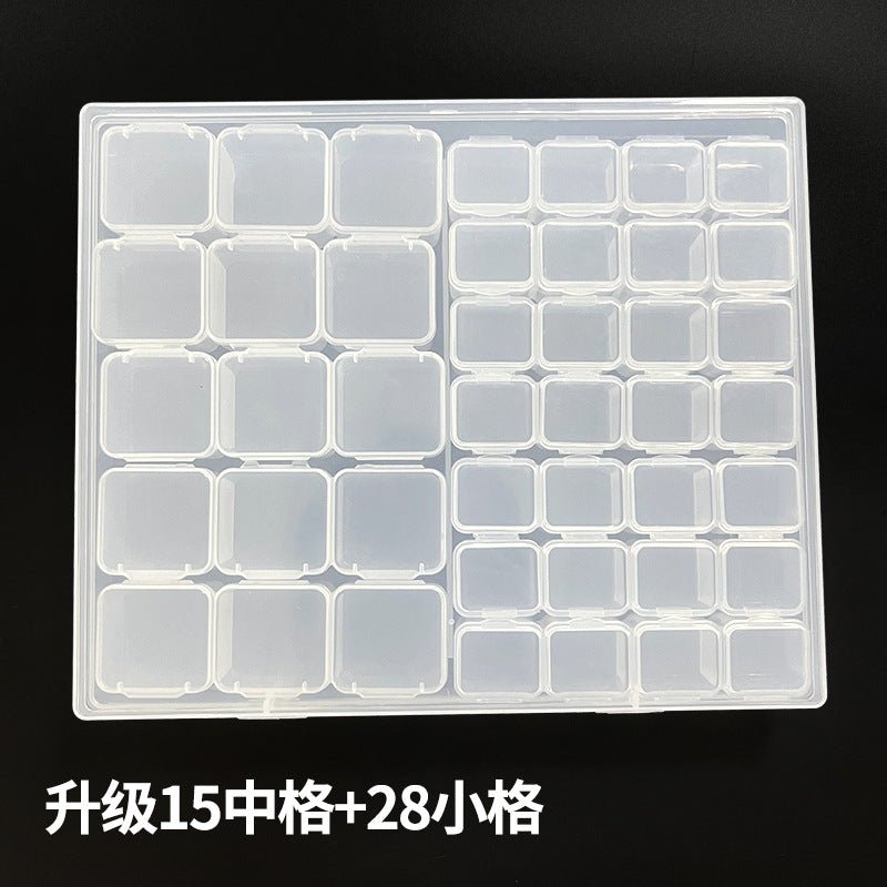 Mandotos International anti-oxidation multi-compartment jewelry storage box with organized sections for jewelry protection.