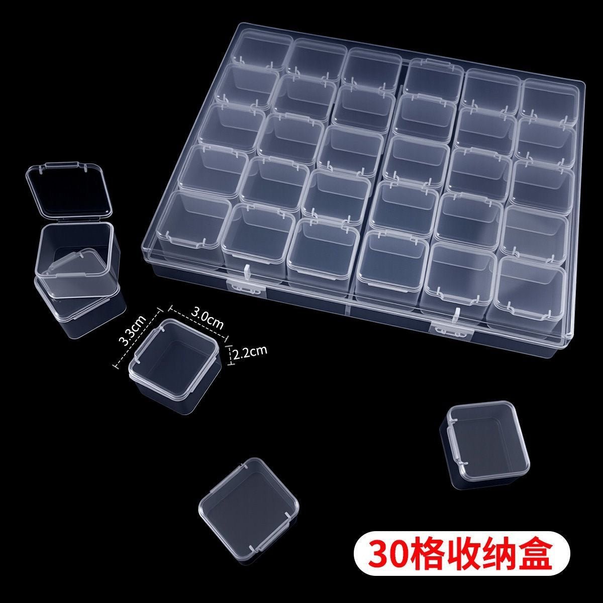 Mandotos International anti-oxidation multi-compartment jewelry storage box with organized sections for jewelry storage.