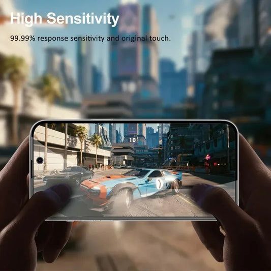 Mandotos International anti-spy glass privacy screen protector for iPhone 11-17 models, blocking side viewing and securing privacy.