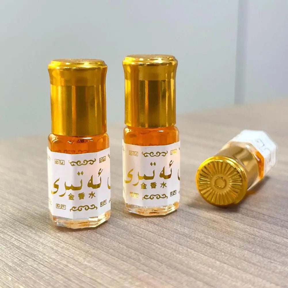 Mandotos International Arabian Gold perfume roll-on for unisex, featuring a long-lasting scent in a sleek glass bottle.