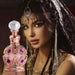 Mandotos International Arabian Rose and Jasmine Pheromone Perfume for Women in a elegant glass bottle with floral accents.