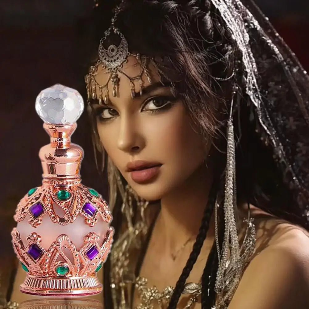 Mandotos International Arabian Rose and Jasmine Pheromone Perfume for Women, elegant glass bottle with floral scent
