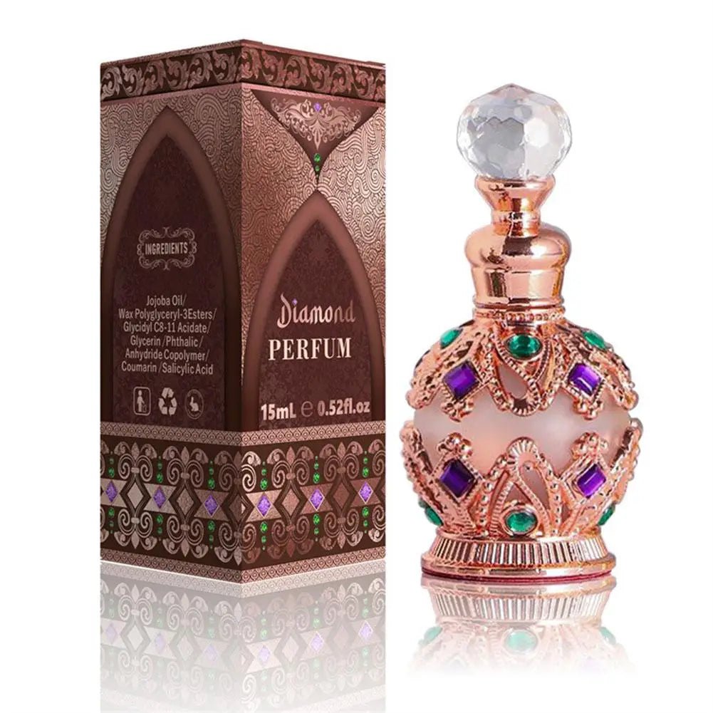 Arabian Rose and Jasmine pheromone perfume for women by Mandotos International, featuring floral scent and elegant bottle design