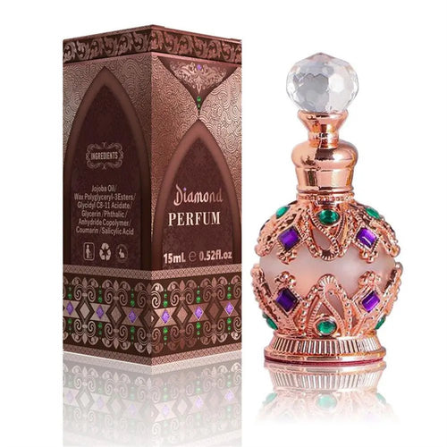 Arabian Rose and Jasmine pheromone perfume for women by Mandotos International, featuring floral scent and elegant bottle design