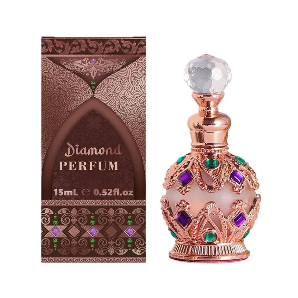 Mandotos International Arabian Rose and Jasmine Pheromone Perfume for Women in a elegant glass bottle with floral accents