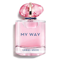 Armani Beauty My Way Nectar Eau de Parfum bottle with floral fruity scent, 3 oz, displayed with elegant packaging.