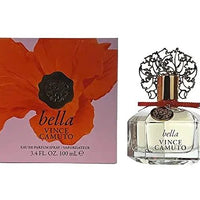 Bella Essence by Vince Camuto women's perfume bottle, featuring elegant packaging and floral scent details.