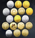 Mandotos International crypto coin collection featuring Bitcoin, Ethereum, Dogecoin, and more in a plastic case.