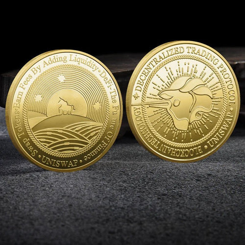 Mandotos International metal crypto coin collection including Bitcoin, Ethereum, Dogecoin, XRP, and other digital currency coins in plastic case.