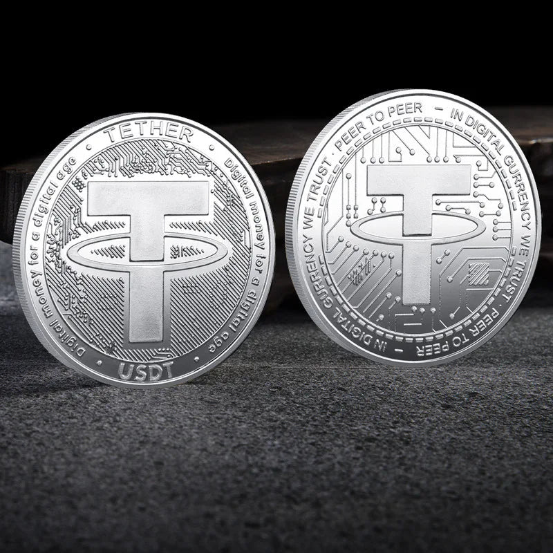 Mandotos International crypto coin collection featuring Bitcoin, Ethereum, ADA, Shiba Inu, Dogecoin, XRP, and more in a plastic case.