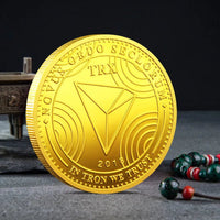 Mandotos International Bitcoin BTC ETH ADA XLM SHIB DOGE XRP SOL DOT LINK LTC UNI physical metal crypto coin collection in plastic case