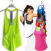 Black sleeveless yoga top for women by MANDOTOS INTERNATIONAL, backless fitness shirt with comfortable fit and breathable fabric.