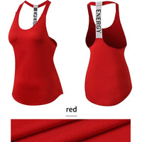 Black sleeveless yoga top for women by MANDOTOS INTERNATIONAL, backless fitness shirt with a comfortable fit for active wear.