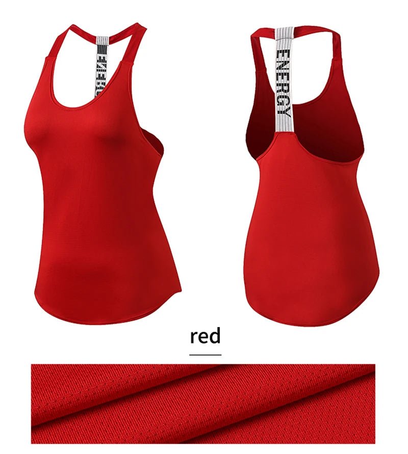 Black sleeveless yoga top for women by MANDOTOS INTERNATIONAL, backless fitness shirt with a comfortable fit for active wear.
