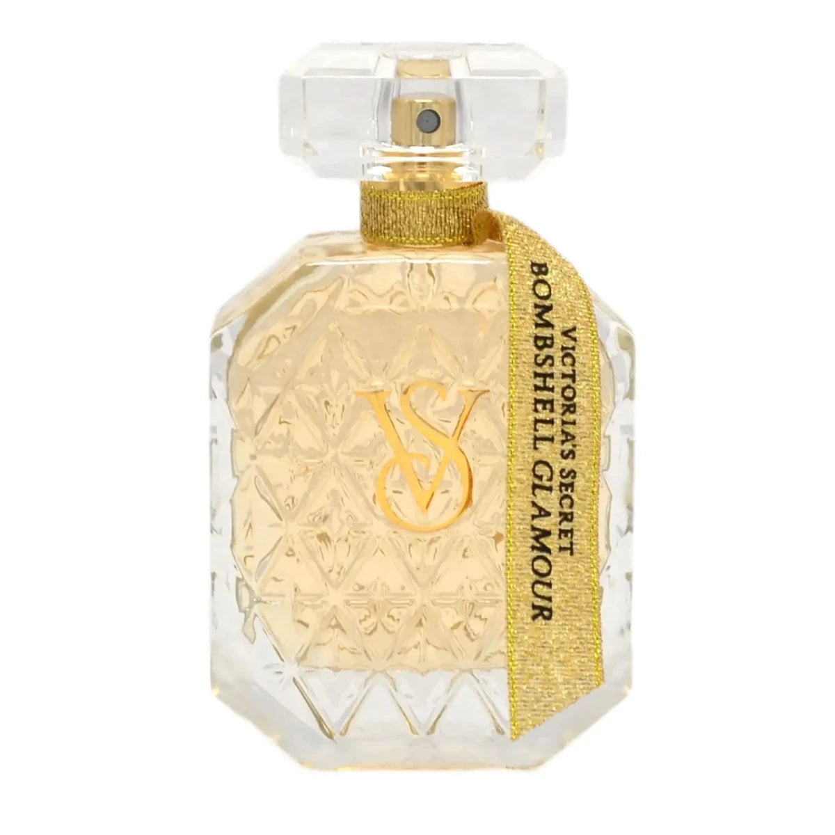 Mandotos International Bombshell Glamour Velvet Peach perfume 3.4 oz bottle with elegant packaging and peach scent.