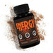 Mandotos International caffeine pills for energy boost, alternative to energy drinks, shown in a bottle with 60 pills.