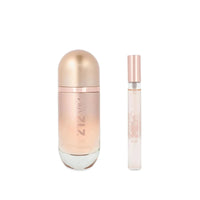 Carolina Herrera 212 VIP Rosé women's perfume duo with two elegant bottles featuring pink and gold accents, perfect for special occasions.