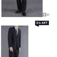 Mandotos International men's casual two-piece suit featuring cotton fabric, youthful style, suitable for spring, summer, and autumn.