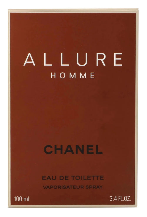 Chanel Allure Men 3.4 oz EDT Mist in a sleek bottle, showcasing the luxurious fragrance for men from Mandotos International.