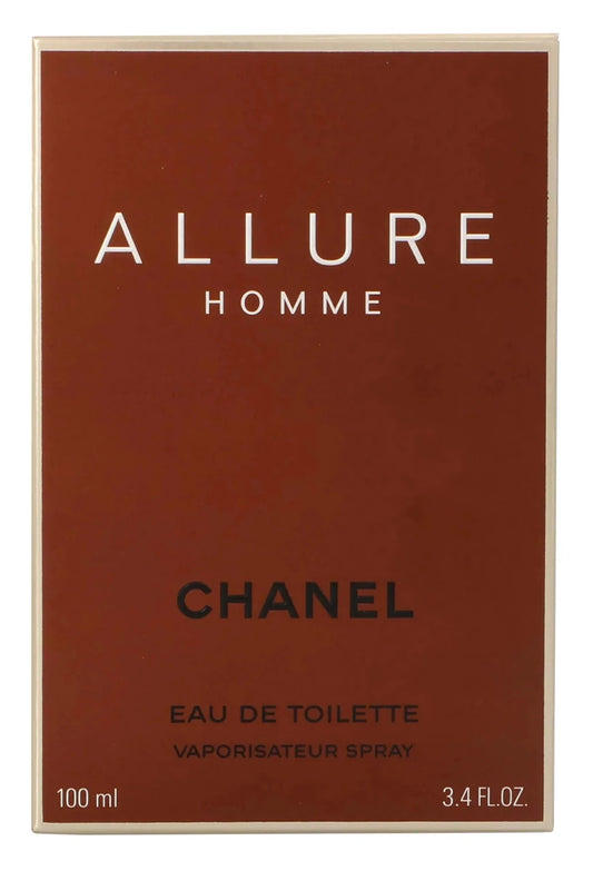 Chanel Allure Men 3.4 oz EDT Mist in a sleek bottle, showcasing the luxurious fragrance for men from Mandotos International.