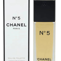Chanel No.5 Eau De Toilette spray bottle by Mandotos International, non-refillable 50ml/1.7oz with elegant perfume packaging