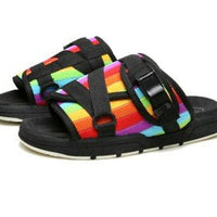 Unisex beach slides by MANDOTOS INTERNATIONAL featuring stylish design and comfortable fit, perfect for casual summer wear.