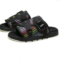 Chic unisex beach slides from MANDOTOS INTERNATIONAL with stylish design and comfortable slip-on style.