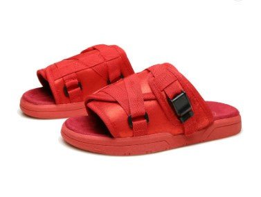 Chic unisex beach slides by MANDOTOS INTERNATIONAL featuring stylish open-toe design and comfortable slip-on fit.