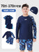 Children's boys' two-piece swim trunks from Mandotos International, sun-protective swimwear, 2026 new model for hot spring swimming.