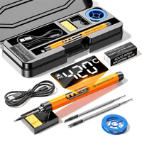 Mandotos International compact digital soldering iron with digital temperature control and ergonomic handle.
