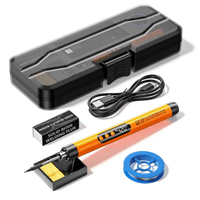Mandotos International compact digital soldering iron with ergonomic grip and digital temperature display.