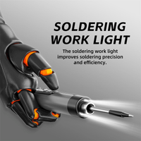 Mandotos International compact digital soldering iron with temperature control and ergonomic handle for precise electronics work.
