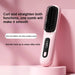 Mandotos International cordless mini hair straightener and styling brush, USB rechargeable hot comb for travel and quick styling.