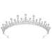 Mandotos International CrownAura Crystal Princess Tiara featuring sparkling rhinestones and a delicate elegant design for special occasions.