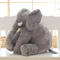 Soft cuddly elephant sleep pal by MANDOTOS INTERNATIONAL, featuring plush fabric and gentle design ideal for children.