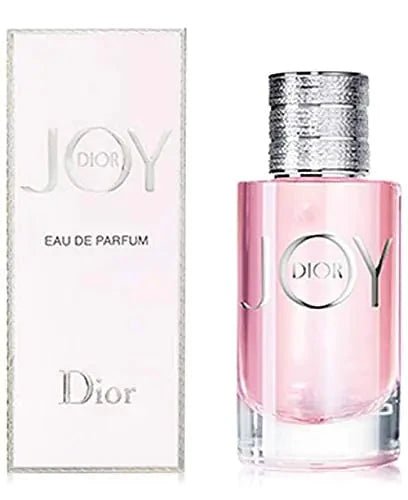 Dior Joy women's perfume spray 3 oz by Mandotos International, elegant bottle with floral accents and a sleek design.