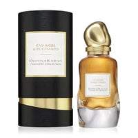 Donna Karan Cashmere Palo Santo perfume bottle, 3.4 oz, with elegant design and packaging featuring a luxurious scent.