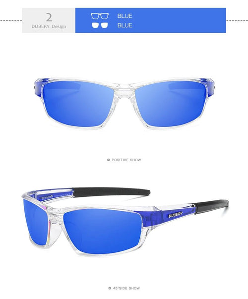 Mandotos International DUBERY 2022 polarized night vision sunglasses for men, sport style, with dark tinted lenses and sturdy frame
