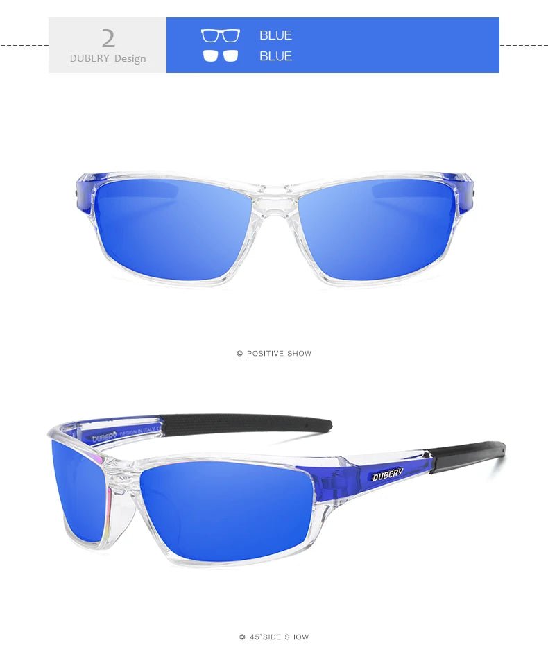 Mandotos International DUBERY 2022 polarized night vision sunglasses for men, sport style, with dark tinted lenses and sturdy frame