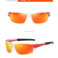Mandotos International DUBERY 2022 polarized night vision sunglasses for men, sport glasses with sleek black frame and tinted lenses.