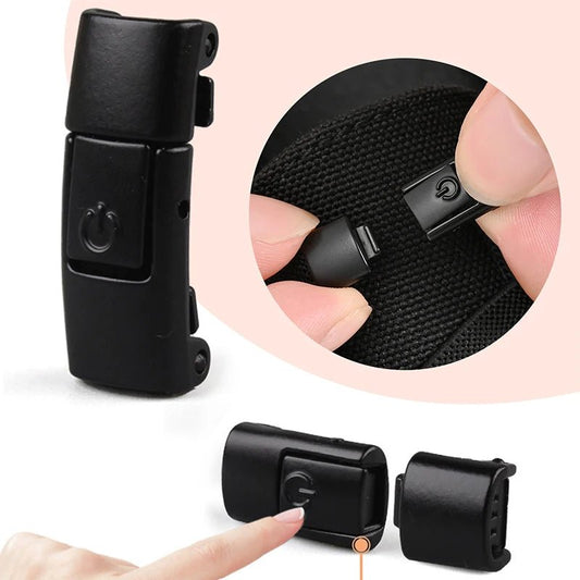 Elastic no-tie shoelaces with press lock from MANDOTOS INTERNATIONAL on sneakers, suitable for kids and adults.