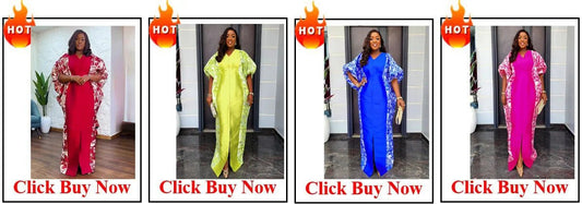 Elegant African V-neck maxi dress by MANDOTOS INTERNATIONAL, perfect for wedding parties, featuring vibrant fabric and stylish design.