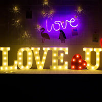 Mandotos International ELEGATE LED 54 N 3D LED letter light spotlight lamp, decorative alphabet Mexico sign.