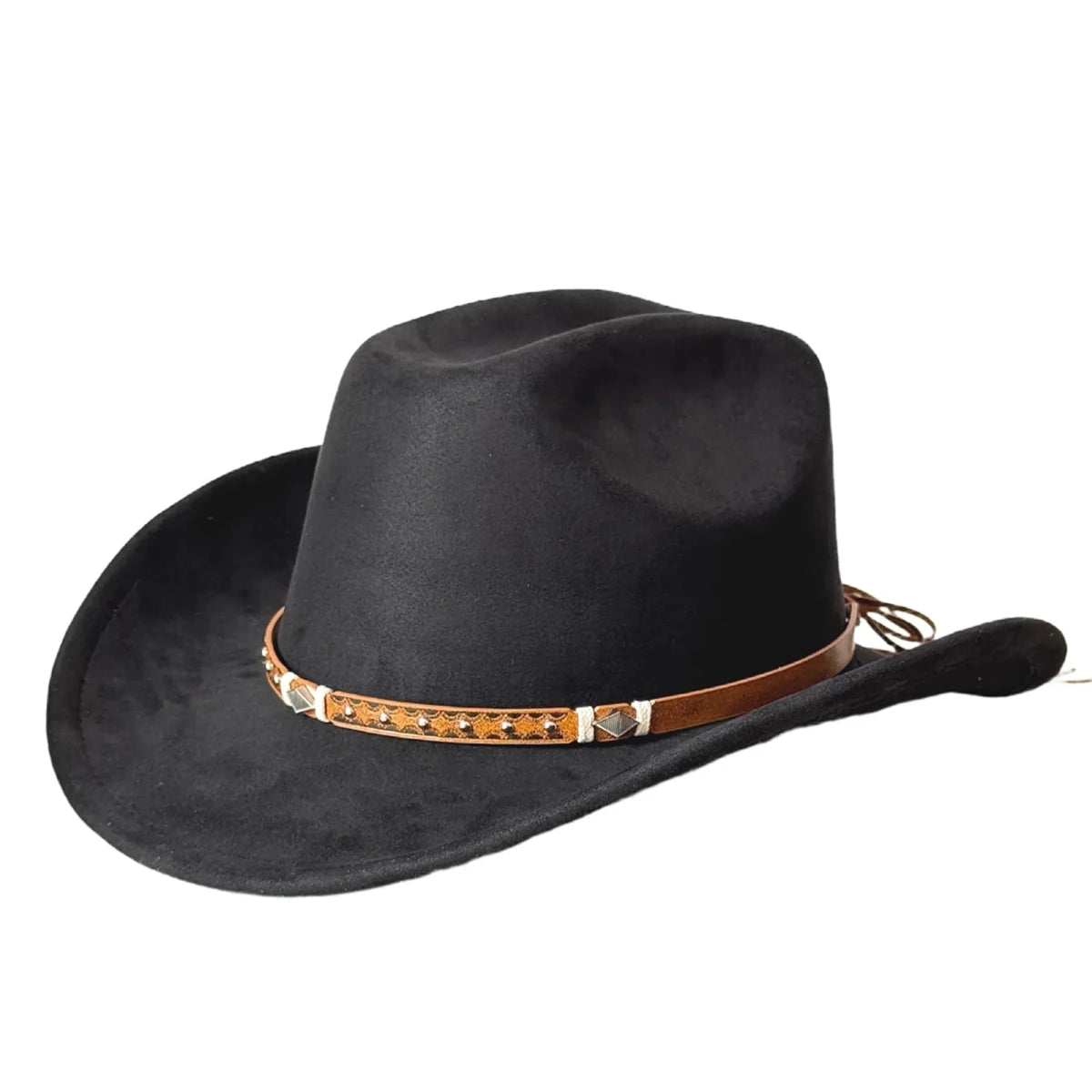 Embellished unisex cowboy hat by MANDOTOS INTERNATIONAL featuring decorative accents, ideal for stylish outdoor adventures.