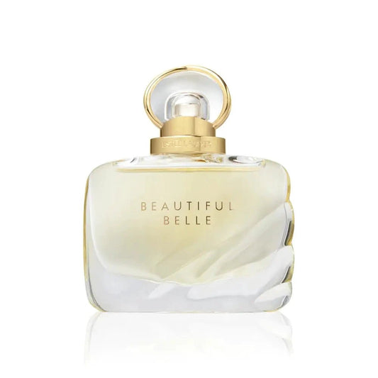 Estée Lauder Beautiful Belle Eau de Parfum spray with lychee, rose petals, and mimosa notes, 1.7 fl oz, for women.