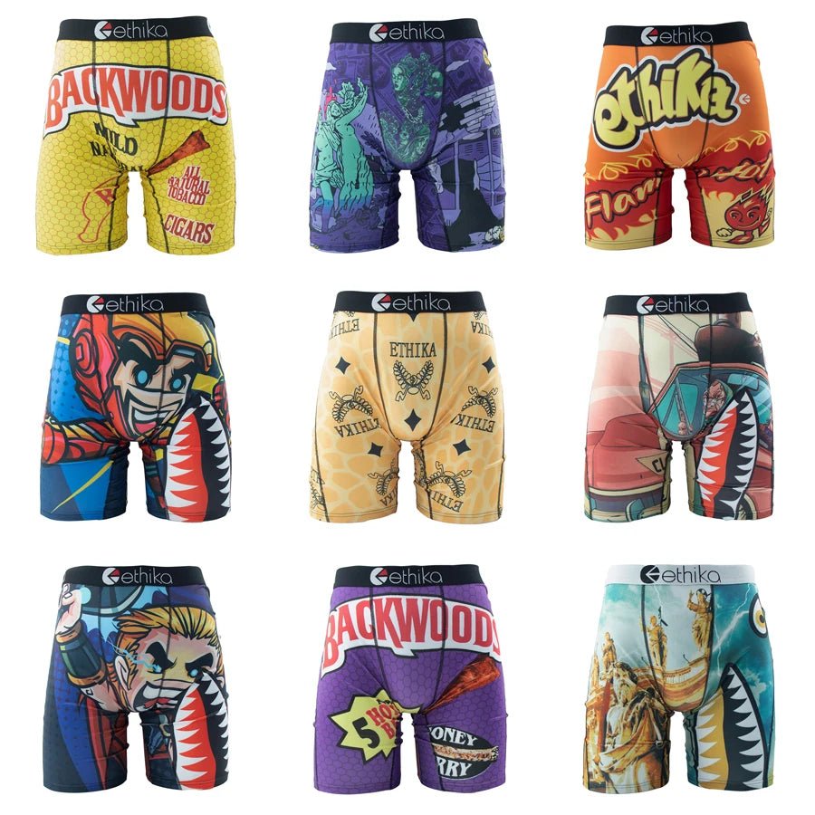 Mandotos International ETHIKA men's plus size boxer briefs in S-3XL, comfortable and stylish men's underwear with a sexy fit.