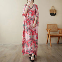 Ethnic Bohemian beach dress for women by MANDOTOS INTERNATIONAL, featuring casual, flowing fabric and vibrant ethnic patterns.