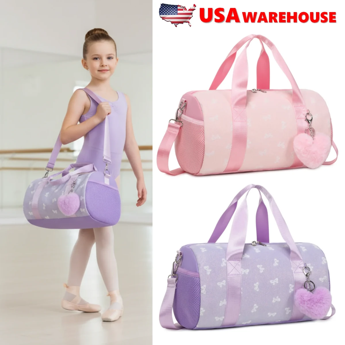 Fashionable MANDOTOS INTERNATIONAL backpack with bowknot pattern, foldable, 20-35L capacity, shown with adjustable straps and stylish design.